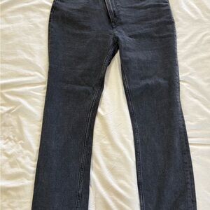 Abercrombie & Fitch Dark Gray Women's Straight Leg Jeans